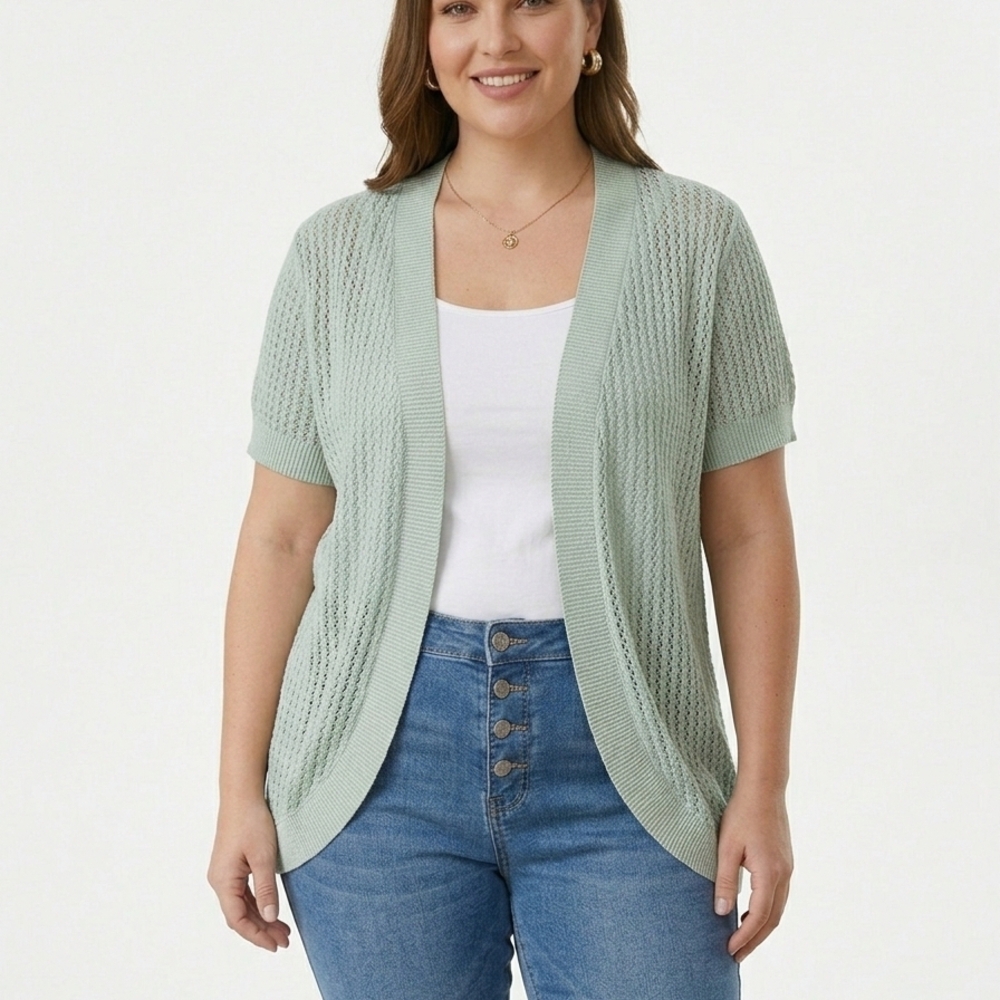 2/$15 Northern Traditions Mint Green Women's Sweater XXl Petite